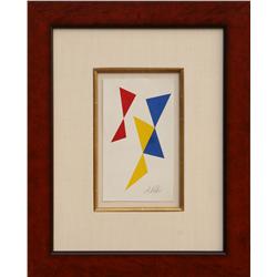 Alfredo Volpi, Abstract Silkscreen 