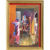 Image 1 : Benjamin Silva, Woman and Machine, Painting