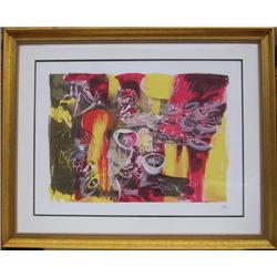 Roberto Matta, L'eau est Mana, Lithograph