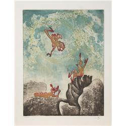 Roberto Matta, Va-Riante, Aquatint Etching