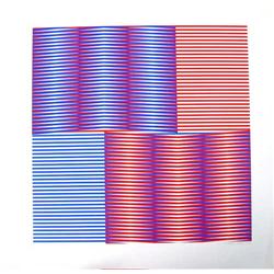 Carlos Cruz-Diez, Induction Chromatique, Screenprint