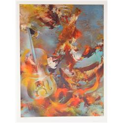 Leonardo Nierman, Bach, Lithograph 