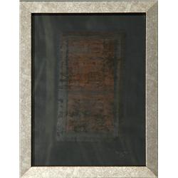 Raul Milian, Abstract Mixed Media Drawing