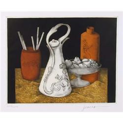 Miguel Herrera, Still Life, Etching and Aquatint 