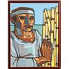 Image 1 : Jorge Dumas, Man with Reeds, Painting 