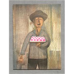 Gustavo Montoya, Merenguero, Lithograph