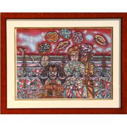 J. Benito Zamora, El Llano en Llamar, Watercolor