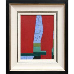 Gunther Gerzso, Pared en Rojo, Painting