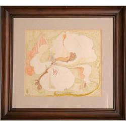 Vicente Gandia, Flor, Color Pencil Drawing