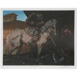 David Manzur, El Caballo Rosado, Silkscreen
