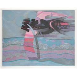 Fernando De Szyszlo, Lila, Silkscreen