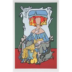Cundo Bermudez, Retrato de la Bisabuela, Silkscreen