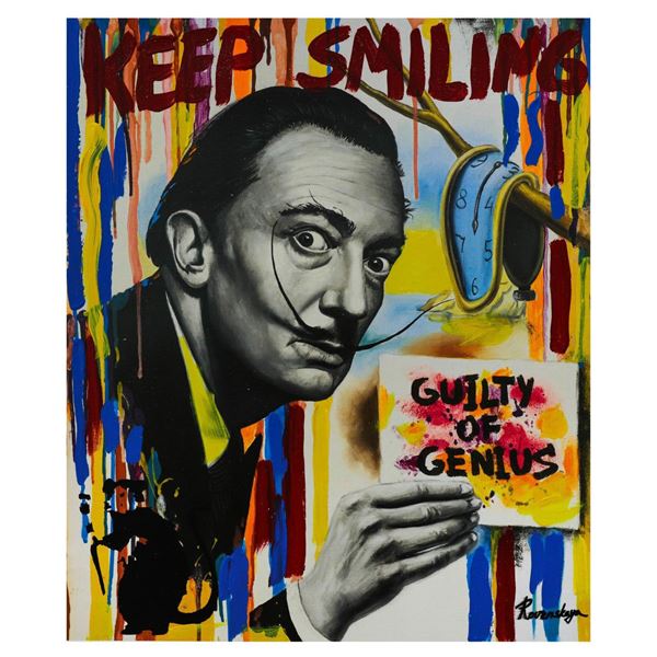 Nastya Rovenskaya- Mixed Media "Guilty of Genius"