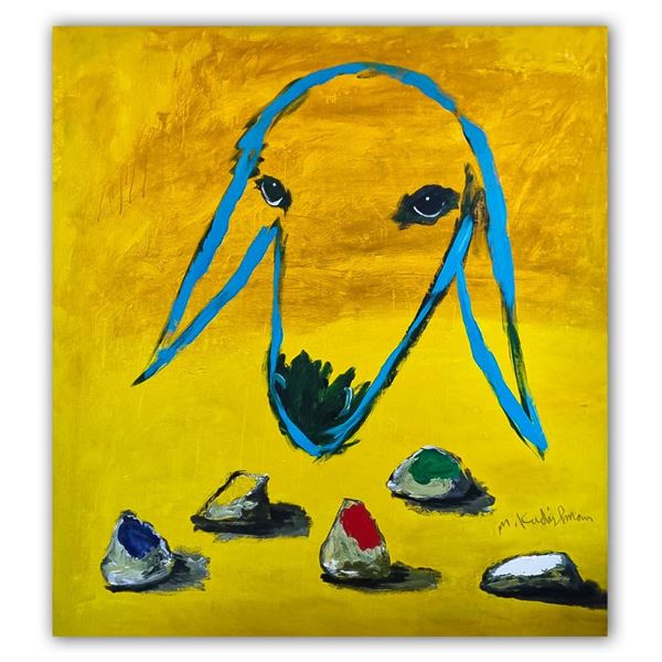 Menashe Kadishman- Original Acrylic on Canvas