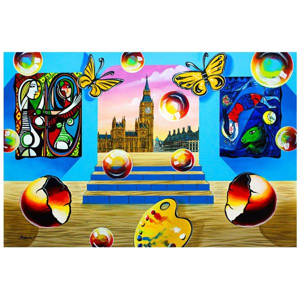 Alexander Astahov Original Oil on Canvas "London View"