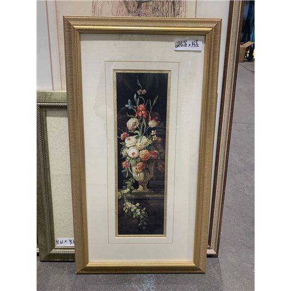 26.25in x 14.5in Framed Floral Art print