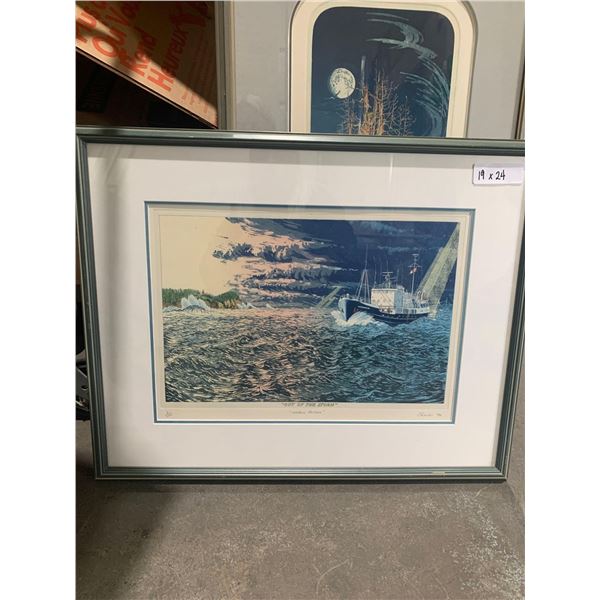 Out of the Storm, Charles 94' (19in x 24in)