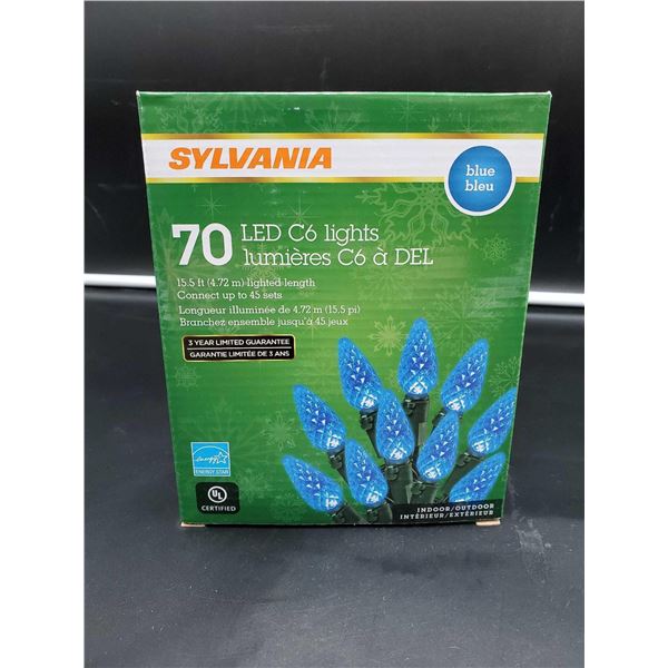 Sylvania 70 LED C6 Lights-Blue Indoor Outdoor Lights