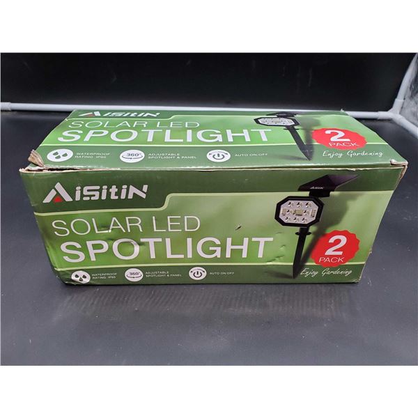 Aisitin Solar LED Spotlight (2pk)