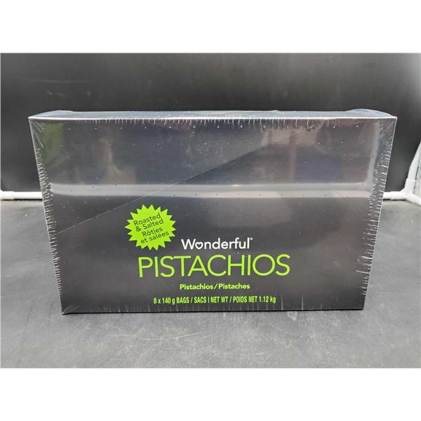 Wonderful Pistachios-Roasted & Salted (8 x 140g)