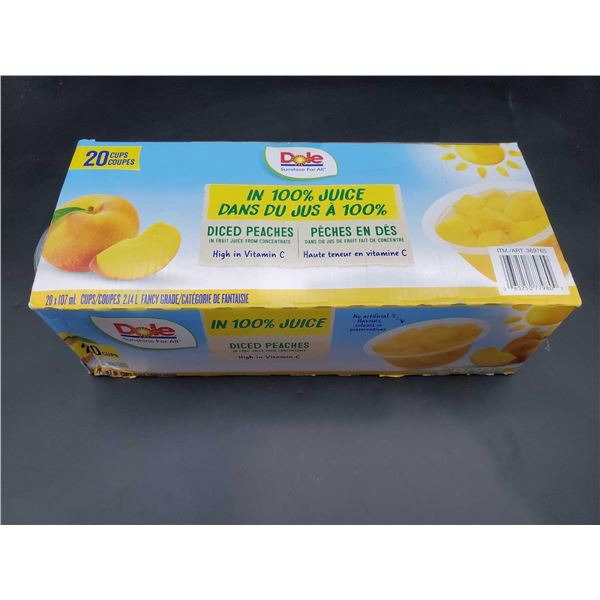 Dole Diced Peaches Fruit Cups (20 x 107ml)