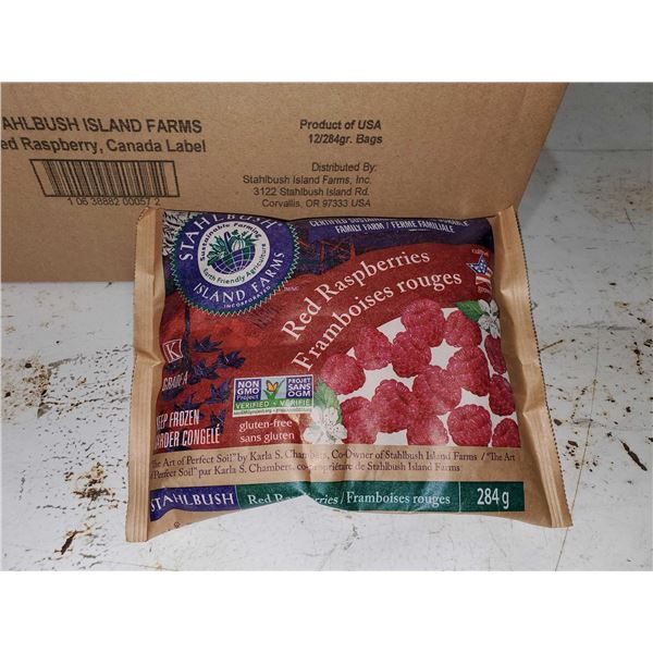 Stahlbush Island Farms Red Raspberries  (12 x 284g)