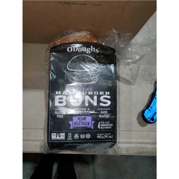 O'doughs Hamburger Buns-Gluten Free (6 x 400g)