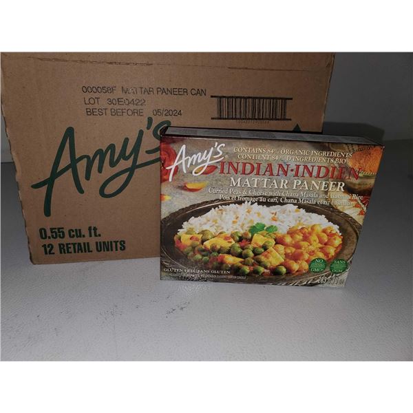 Amy's Indian Mattar Paneer Bowls (12 x 283g)