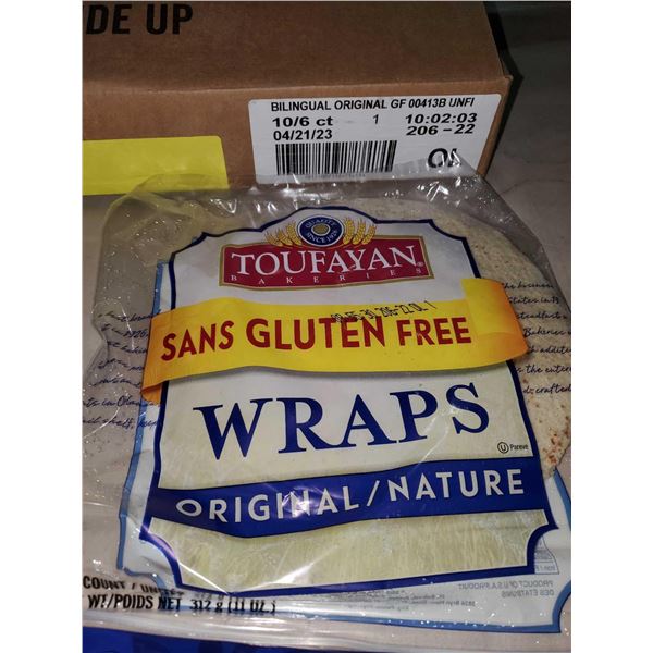 Toufayan Gluten Free Wraps Original (10 x 6)