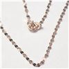 Image 3 : 18K Rose Gold 0.78G 16" Necklace (~Size )(Ring is resizable for $40) (~length MUSTinches), Suggested