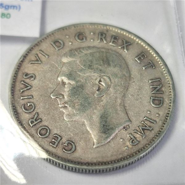 Silver Canadian 50Cent Coin (~Size )(Ring is resizable for $40) (~length inches), Suggested Retail V