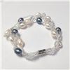 Image 2 : Fresh Water Pearl 7.5" Bracelet (~Size )(Ring is resizable for $40) (~length inches), Suggested Reta