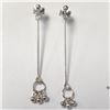 Image 1 : Silver Earrings (~Size )(Ring is resizable for $40) (~length inches), Suggested Retail Value $40