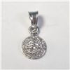 Image 1 : 18K White Gold Cz 0.87G Pendant (~Size )(Ring is resizable for $40) (~length inches), Suggested Reta