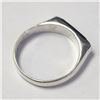 Image 3 : Silver Black Onyx Ring (~Size )(Ring is resizable for $40) (~length inches), Suggested Retail Value 