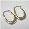Image 2 : 10K Yellow Gold Snap Hoop Earrings (~Size )(Ring is resizable for $40) (~length inches), Made in Can