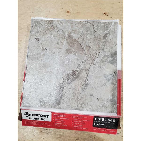 Armstrong Flooring 12x12 Peel & Stick Laminate Tiles 1 Box = 24 sq ft (24 Tiles)