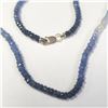 Image 3 : 14K Yellow Gold Sapphire 16"(36ct) Necklace  (~weight 9.09g), Appraised Retail $1000