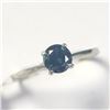 Image 2 : 14K White Gold Diamond (0.5Ct,I2,Fancy Blue Color Enhanced) Ring (~Size 6.5)( (~length inches) (~wei