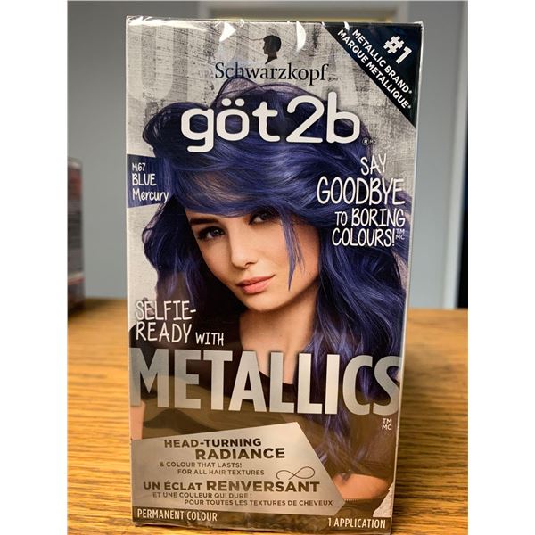 Got 2 b Hair Color Metallics blue mercury lot of 3