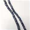 Image 2 : 10K White Gold Blue Sapphire 16"(46ct) Necklace ((~length 16"inches) (~weight 8.13g), Made in Canada