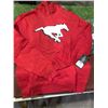 Image 1 : NEW CFL Calgary Stampeders Headline Red Hoodie Size M