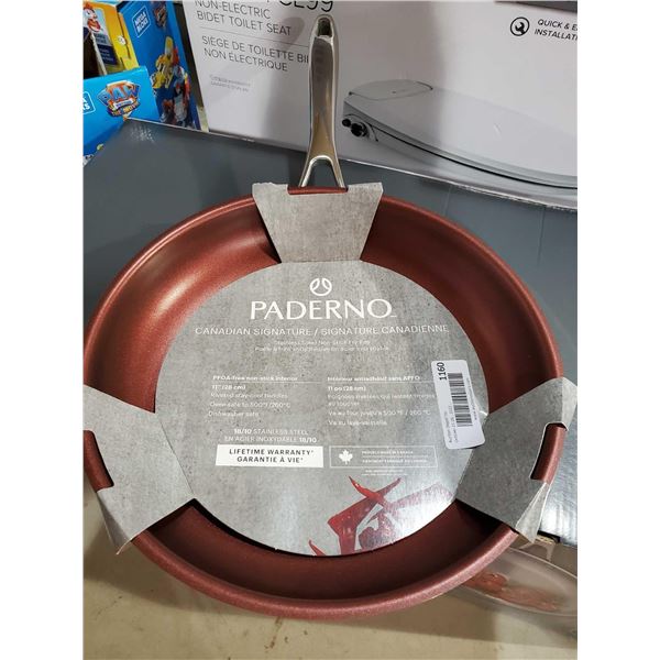NEW Paderno 11" Canadian signature Stainless Steel Non Stick fry Pan