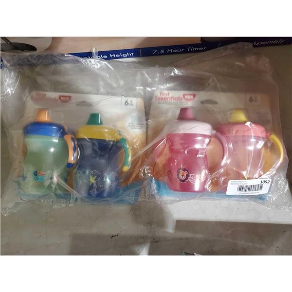 NEW Nuk Brand First Essentials 6+ months Sippy Cups lot of 4