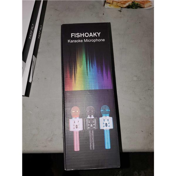 NEW Fishoaky Karaoke Microphone TEAL