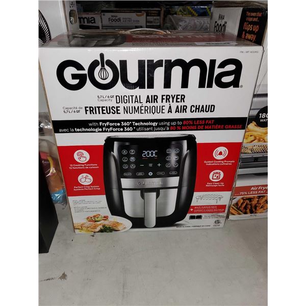 NEW Gourmia Digital AirFryer 5.7L / 6QT Capacity