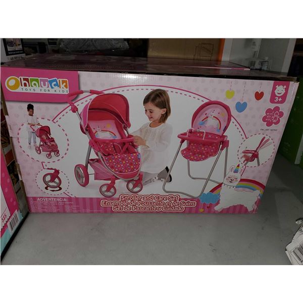 NEW Hauck Toys for kids Doll Stroller and highchair Care Set