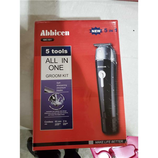 NEW Abbicen 5 tools All in One Groom kit Cordless Trimmer/Shaver