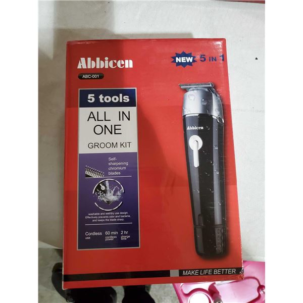 NEW Abbicen 5 tools All in One Groom kit Cordless Trimmer/Shaver