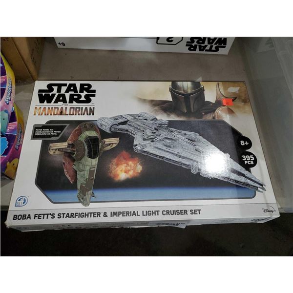 Star Wars Mandalorian Boba Fetts Imperial Light Cruiser Set 395 pcs